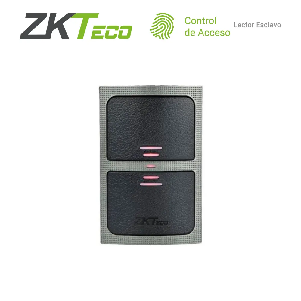 Lector proximidad Zkteco KR503E lector esclavo necesita conectarse a UN panel compatible con paneles C3 o inbio o inbiopro LEE tarjetas 125KHZ conexión WG