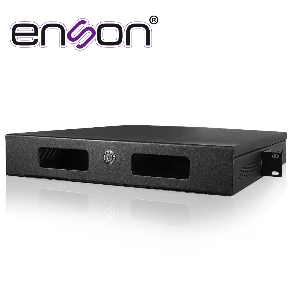 Gabinete de Seguridad Enson LINCE18+ Rackeable 455X420X74.5MM Ideal para Resguardo de Grabadores Meriva, UNV y Zkteco