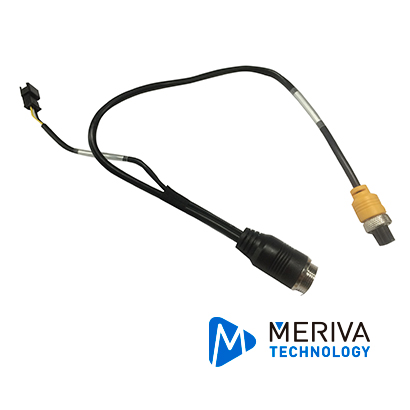 Cable Convertidor DIN de Aviacion Streamax M10P48000 / de 10 Pines a 4 Pines / Conector RS232 / Salida de Video