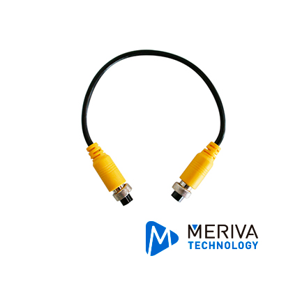Cable DIN de Aviacion Streamax M4HH 1.5 / 4 Pines / 1.5 Metros / Conector HEMBRA-HEMBRA / Compatible con Monitores