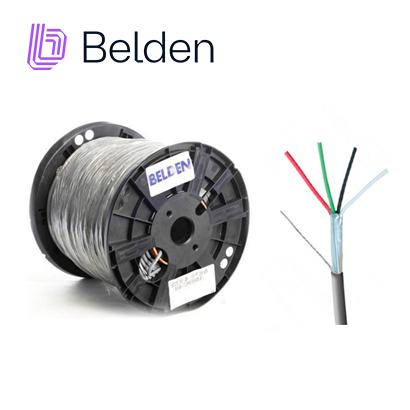 Cable de Seguridad y Sonido Belden 5502FE 0081000 / Interior / Gris / 4 Conductores / 22 AWG / Multifilar / Forro PVC