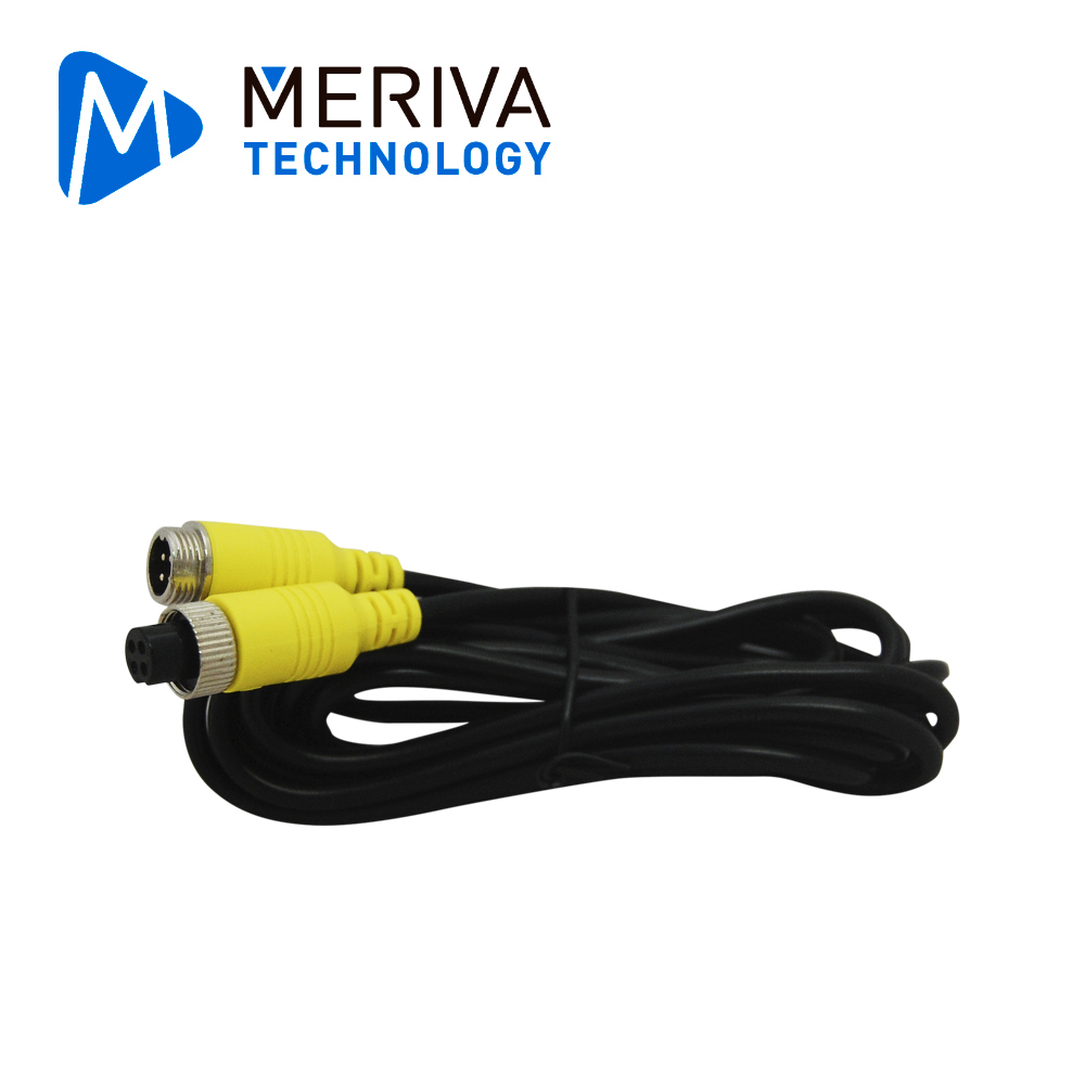 Cable DIN de Aviacion Serie ECO Meriva Technology MBCE30 / 4 Pines / 3 Metros / Compatible con Cámaras AHD