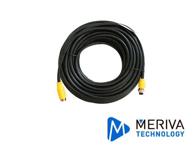 Cable DIN de Aviacion Streamax MCBL150 / 4 Pines / 15 Metros / Compatible con Cámaras AHD