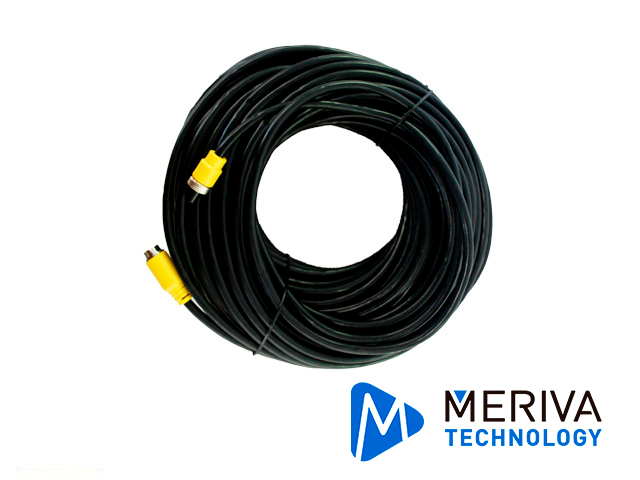 Cable DIN de Aviacion Streamax MCBL330 / 4 Pines / 30 Metros / Compatible con Cámaras AHD