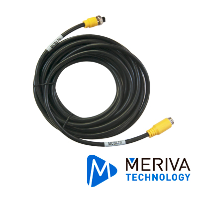 Cable DIN de Aviacion Streamax MCBL70 / 4 Pines / 7 Metros / Compatible con Cámaras AHD