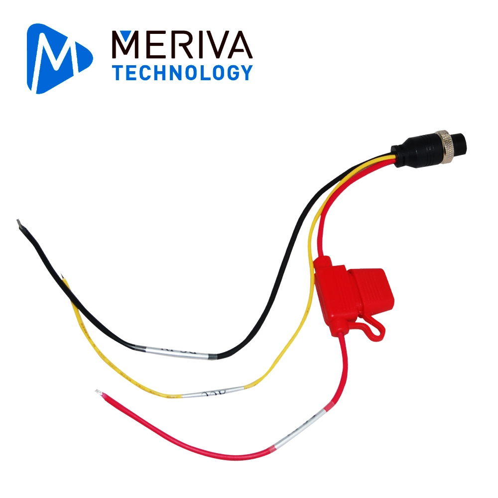 Cable de Alimentación Streamax MDVR-SOURCE / Conector DIN 9 Pines / Alimentación de Mdvrs / Cuenta con Fusibles de
