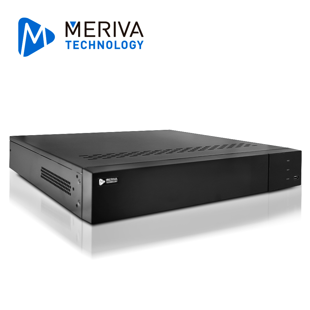 NVR 32 CH IP 12MP Meriva Tecnology MNVR-4732 / NO PoE / ONVIF / Salida 2 HDMI + 1 VGA / Analiticas MIA 2.0 Inteligencia