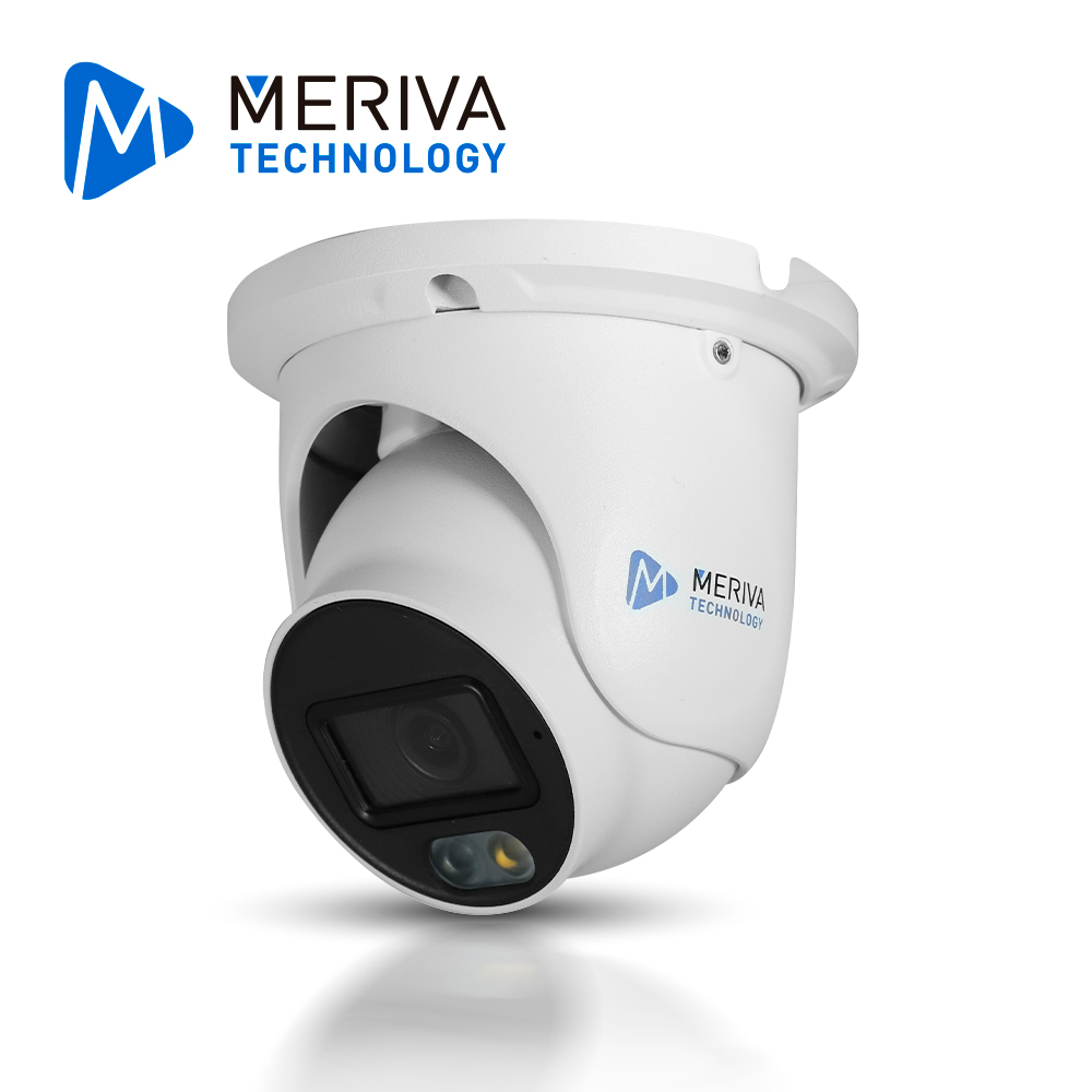 Cámara IP Turret Meriva Technology MTD-202FS4D / 2MP / H.265+ / 2.8MM / Iluminación Dual (20 - 30M IR / LUZ Calida)