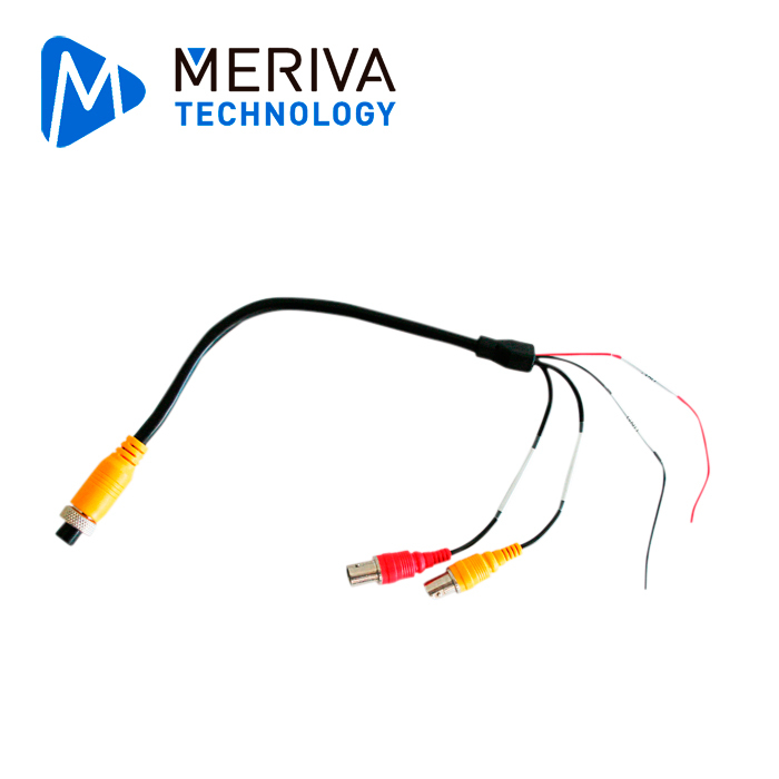 Cable Convertidor para Cámaras AHD con Conector BNC a DIN de Aviacion Meriva Technology Modelo MVA-BNCDIN Compatible