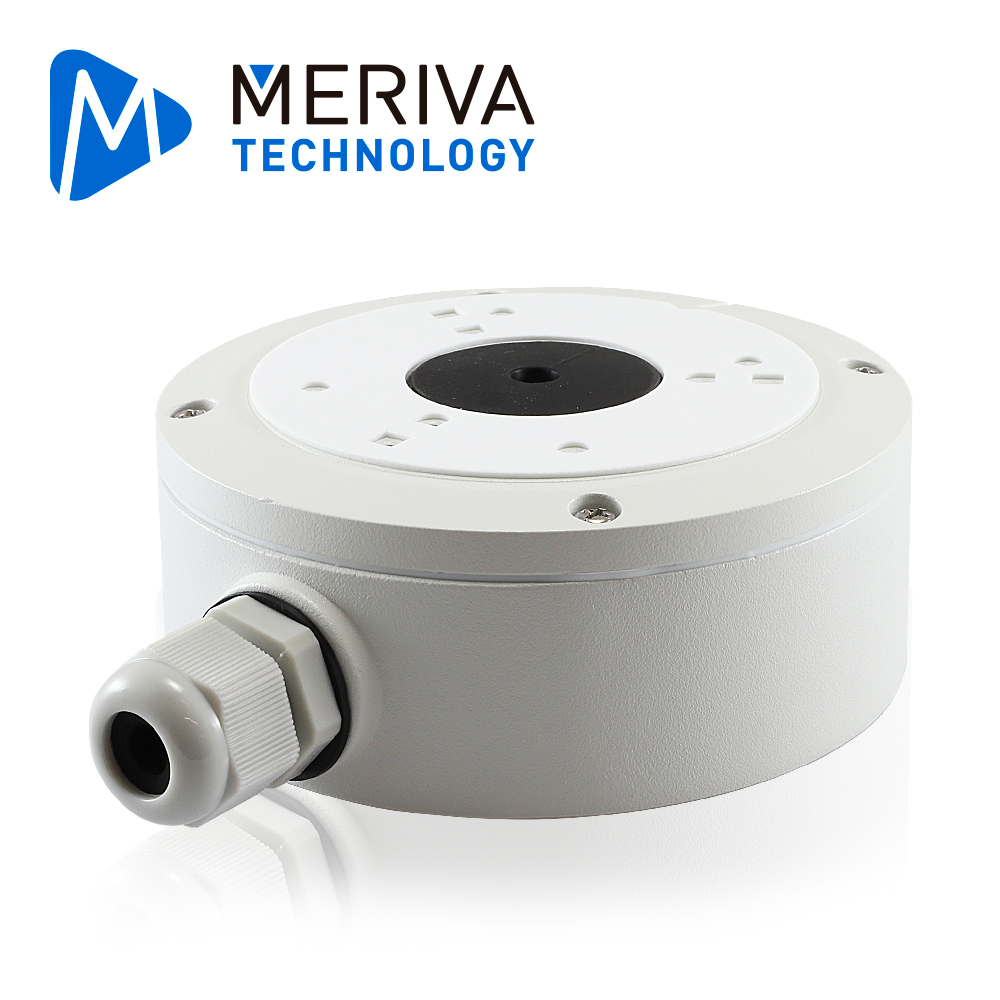 Caja de Conexiones Redonda Meriva Technology MVA-JB0301 / Montaje en Pared o Techo / Compatible con Cámaras Prefijo MSC