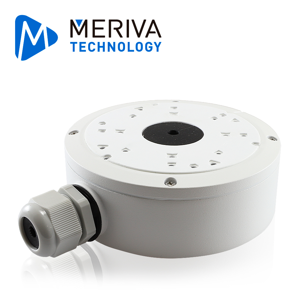 Caja de Conexiones Redonda Meriva Technology MVA-JB0302 / Montaje en Pared o Techo / Compatible con Cámaras con Prefijo