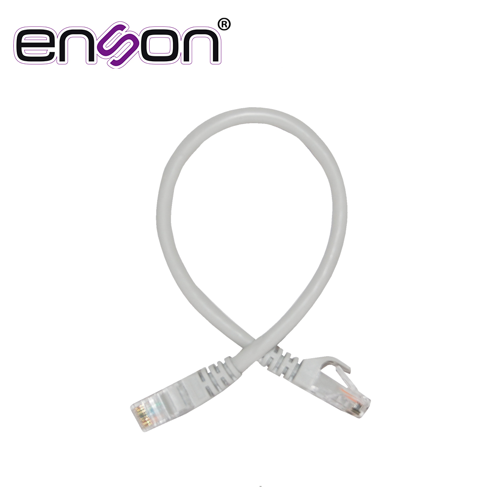 Patchcord UTP Enson P6003G CAT6 30CM Gris Serie Epro 100-II 100 por Ciento Cobre para Mejor Identificacion de