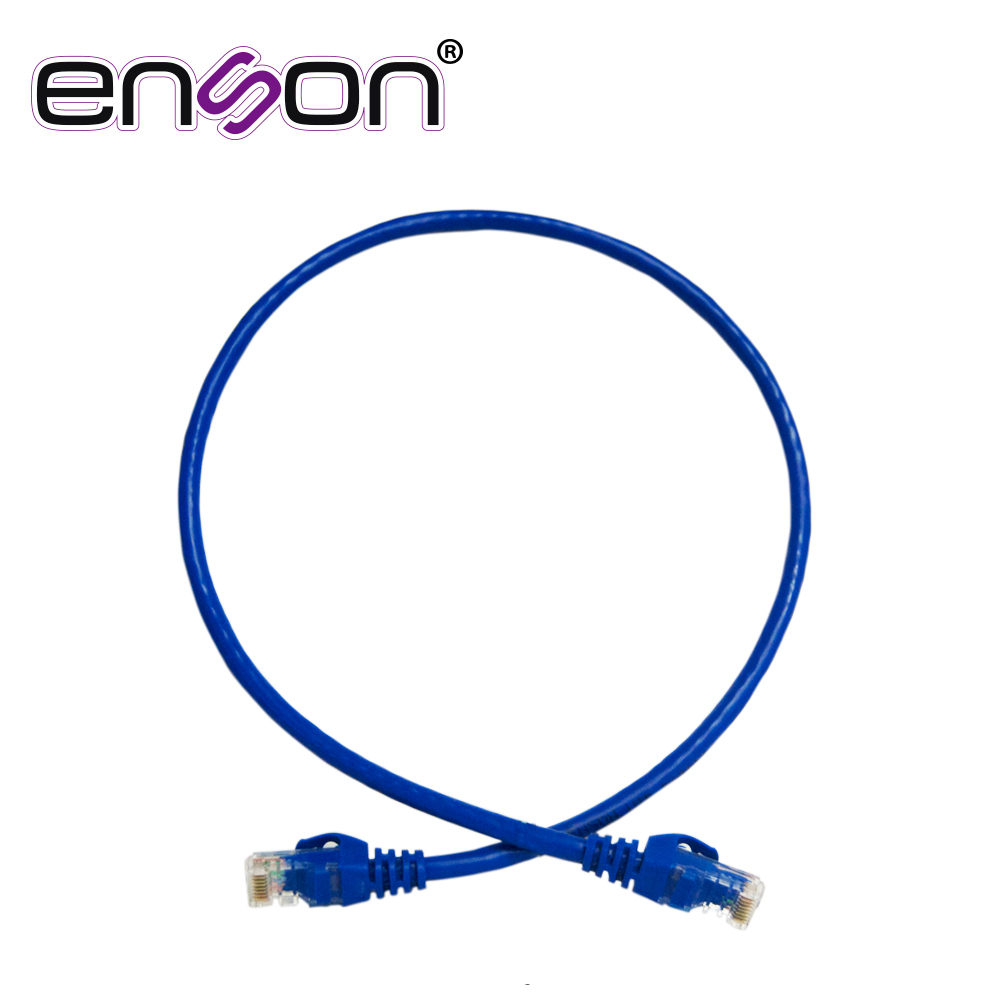 Patchcord UTP Enson P6006L CAT6 60CM Azul Serie Epro 100-II 100 por Ciento Cobre para Mejor Identificacion de