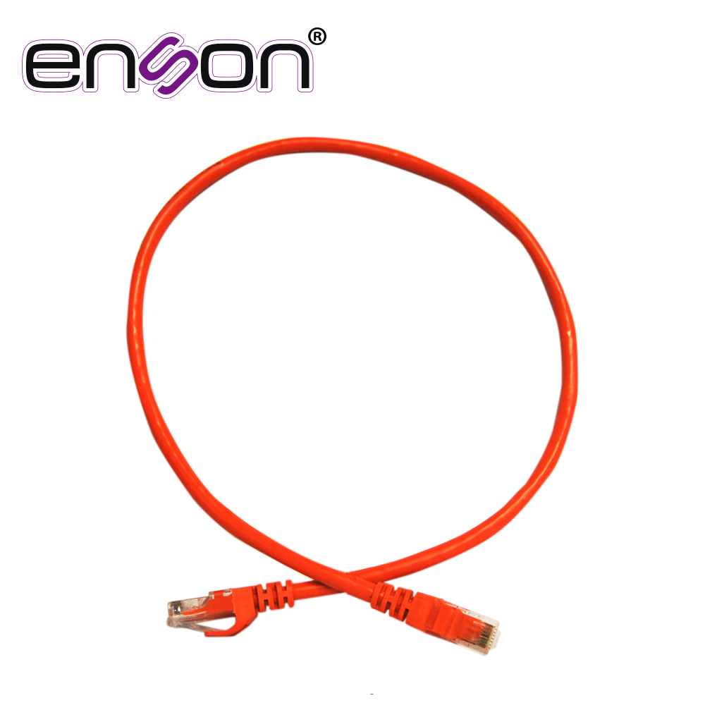 Patchcord UTP Enson P6006O CAT6 60CM Naranja Serie Epro 100-II 100 por Ciento Cobre para Mejor Identificacion de