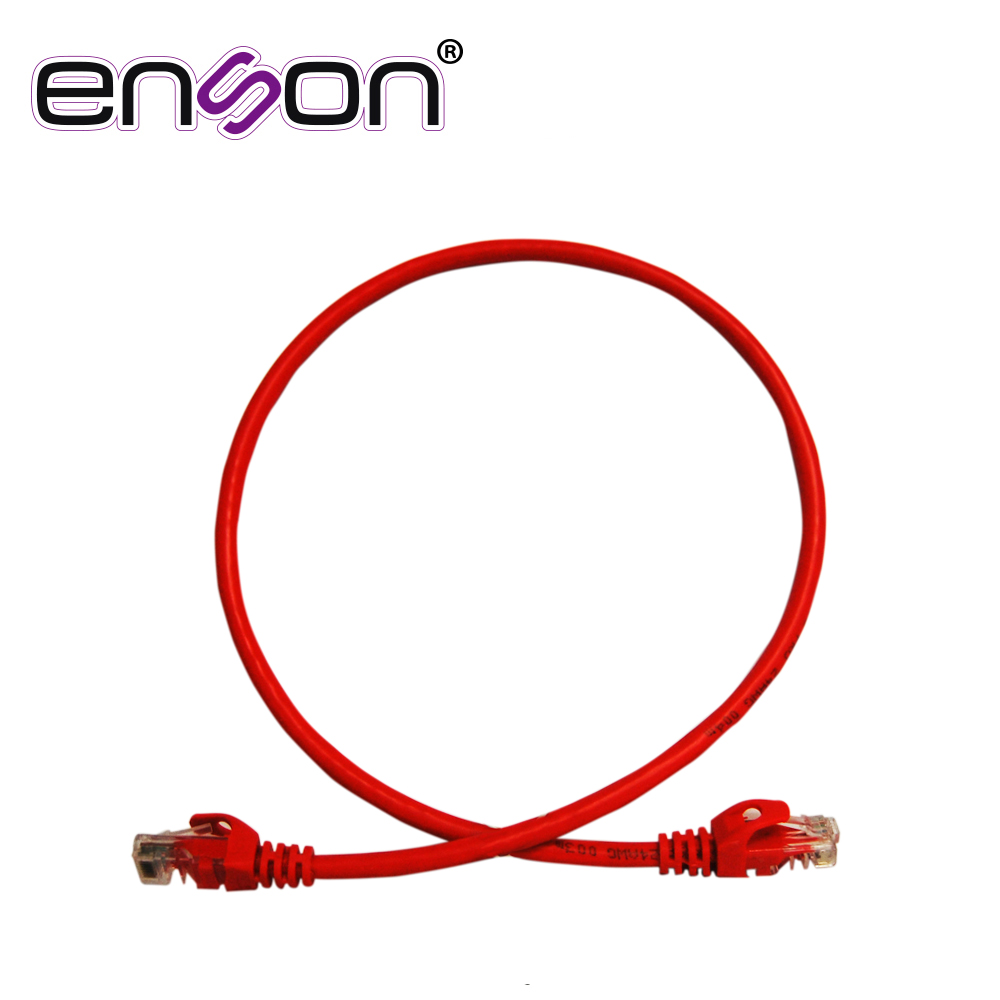 Patchcord UTP Enson P6006R CAT6 60CM Rojo Serie Epro 100-II 100 por Ciento Cobre para Mejor Identificacion de