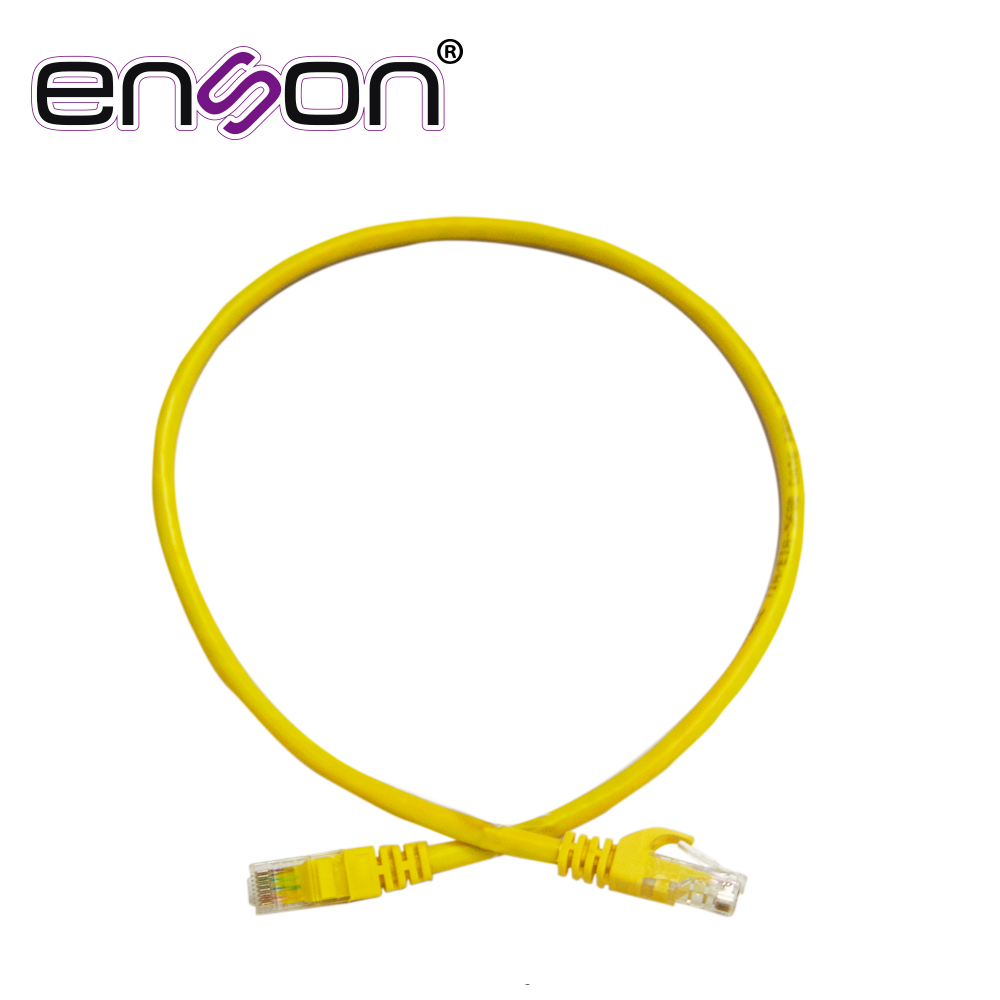 Patchcord UTP Enson P6006Y CAT6 60CM Amarillo Serie Epro 100-II 100 por Ciento Cobre para Mejor Identificacion de