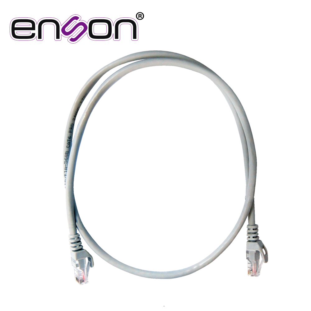Patchcord UTP Enson P6009G CAT6 90CM Gris Serie Epro 100-II 100 por Ciento Cobre para Mejor Identificacion de