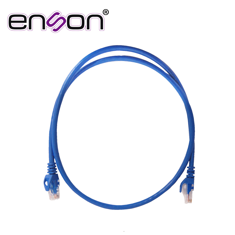 Patchcord UTP Enson P6009L CAT6 90CM Azul Serie Epro 100-II 100 por Ciento Cobre para Mejor Identificacion de