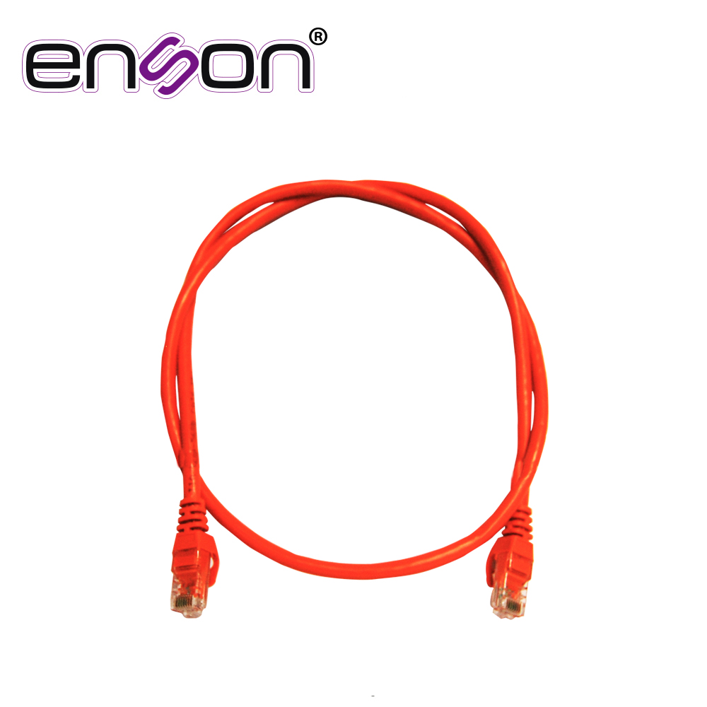 Patchcord UTP Enson P6009O CAT6 90CM Naranja Serie Epro 100-II 100 por Ciento Cobre para Mejor Identificacion de