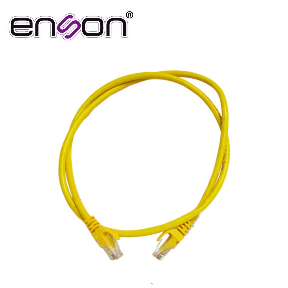Patchcord UTP Enson P6009Y CAT6 90CM Amarillo Serie Epro 100-II 100 por Ciento Cobre para Mejor Identificacion de