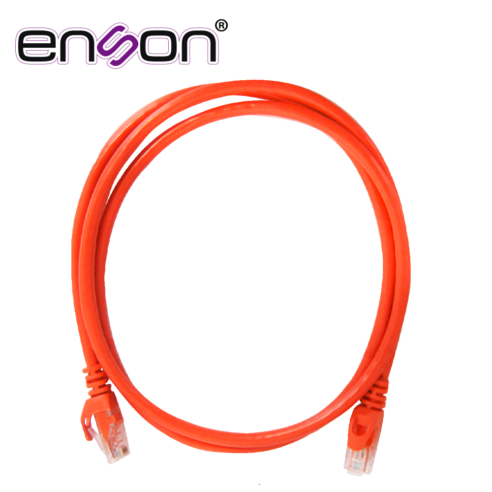 Patchcord UTP Enson P6012O CAT6 120CM Naranja Serie Epro 100-II 100 por Ciento Cobre para Mejor Identificacion de