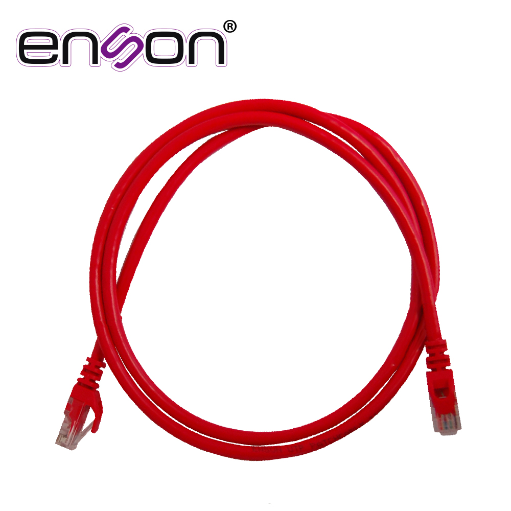 Patchcord UTP Enson P6012R CAT6 120CM Rojo Serie Epro 100-II 100 por Ciento Cobre para Mejor Identificacion de