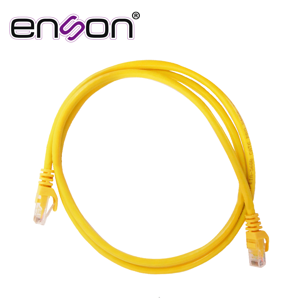 Patchcord UTP Enson P6012Y CAT6 120CM Amarillo Serie Epro 100-II 100 por Ciento Cobre para Mejor Identificacion de