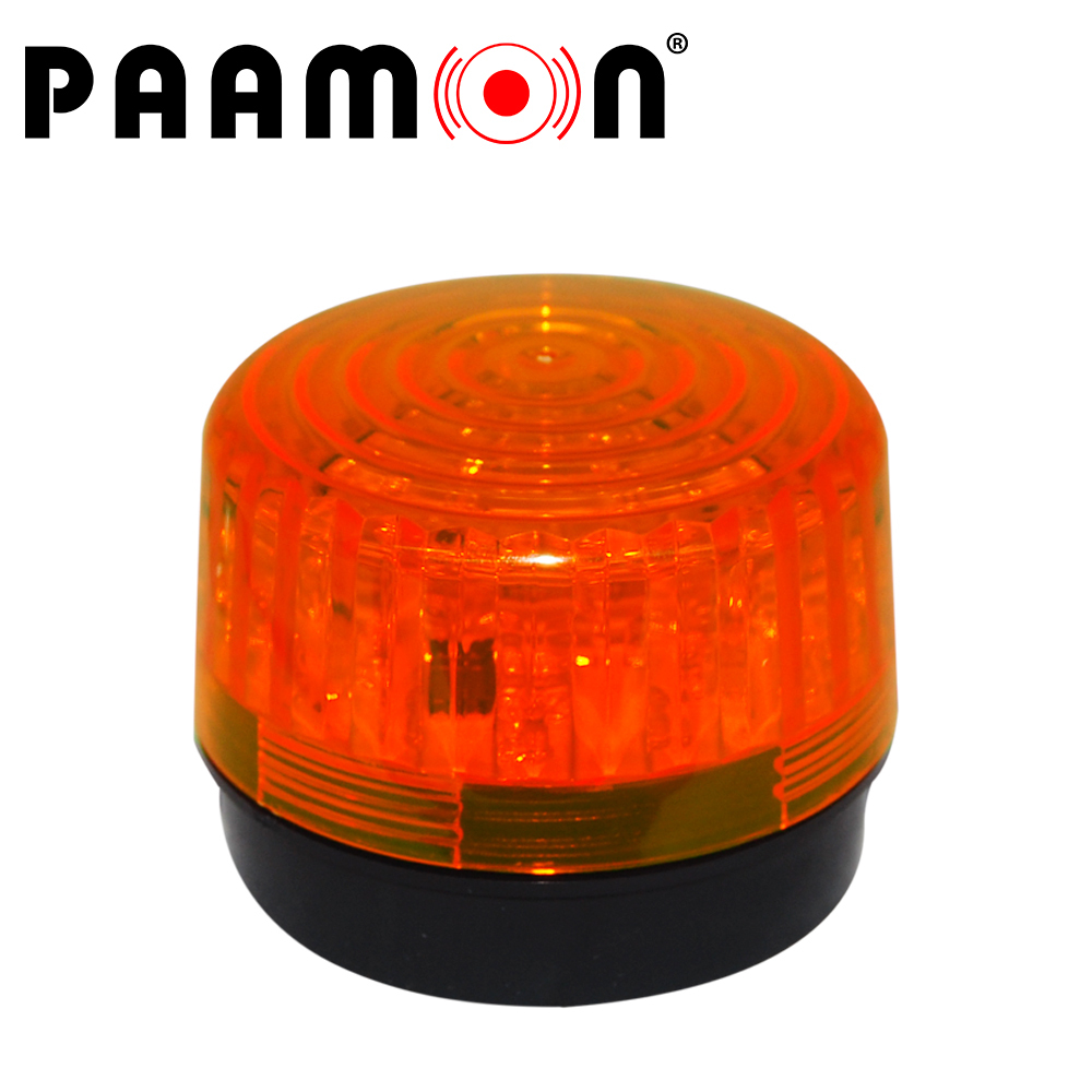 Estrobo Color Ambar Paamon PAM-LED3 Ultra Potente con Leds Individuales/ Alambrico/ Material ABS de Alto Impacto