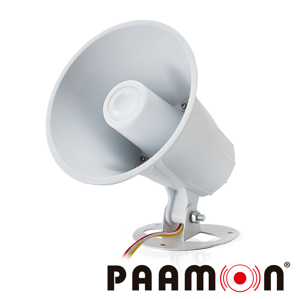 Sirena 15WATTS Paamon PAM-SRE15W Doble Tono / Alambrica / Color Blanco / Material ABS/ USO en Interior y Exterior