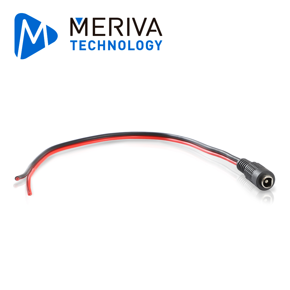 Conector Pigtail Extra Largo Hembra Meriva Technology Pigtail C-HEMBRA / Conexión de Corriente para Cámaras Analogicas