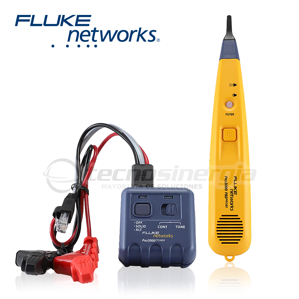 KIT Generador y Detector de Tonos Fluke Networks PRO3000F60-KIT con Filtrado de Señales a 60 HZ para Rastrear Redes NO
