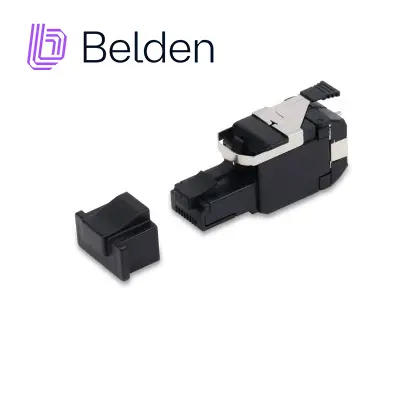 Plug RJ45 UTP revconnect CAT6A Belden RVAFPUBK-S1 / negro
