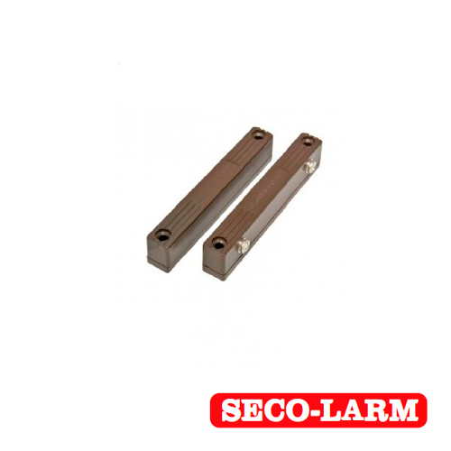 Contacto Magnetico de USO Rudo Secolarm SM-216/BR / Color Marron/ Separacion de Contacto de 7 CM/ Salida de Alarma
