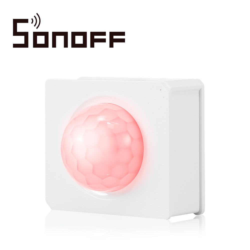 Sensor de Movimiento Sonoff PIR3 RF 433 para USO con Dispositivo Sonoff RF BRIDGE433 para Programar Escenas en la APP