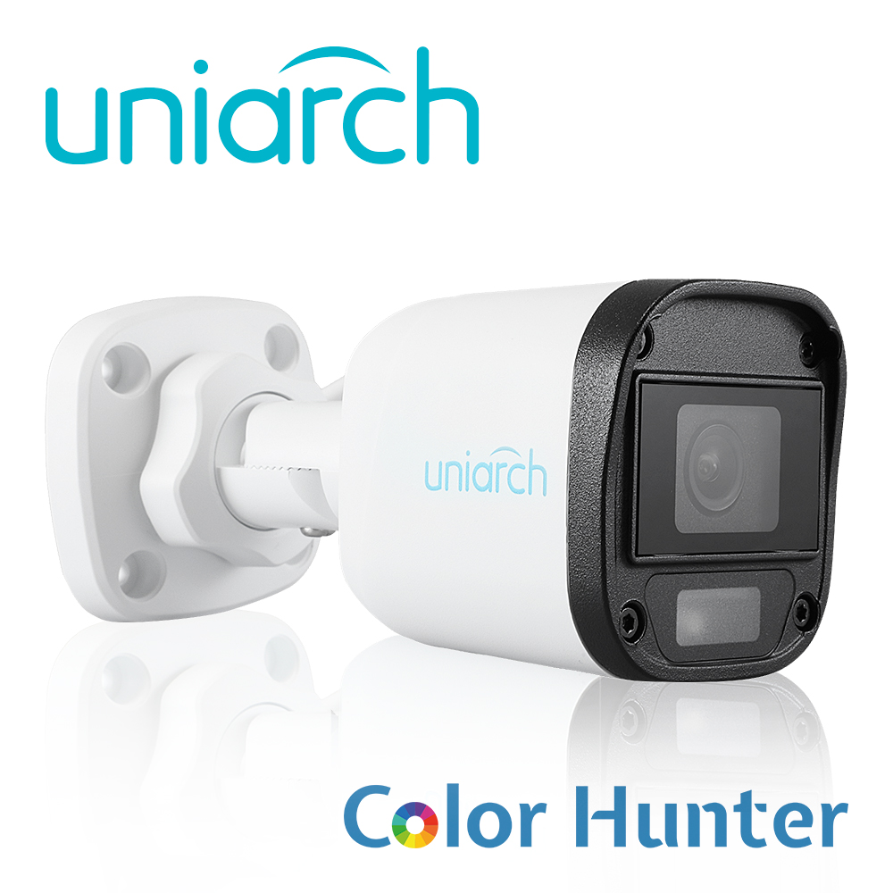 Cámara Analoga Mini Bullet Colorhunter Uniarch UAC-B115-F28-W / 5MP / TVI: 5MP@20fps / LENTE-2.8MM / Dwdr / IR20M
