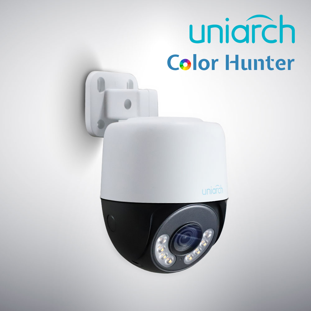 Cámara HD PT Uniarch Colorhunter UAC-P112-AF40-W / 2MP / Tvi/Ahd/Cvi: 1080P@25fps / LENTE-4MM / Dwdr / LUZ-BLANCA30M