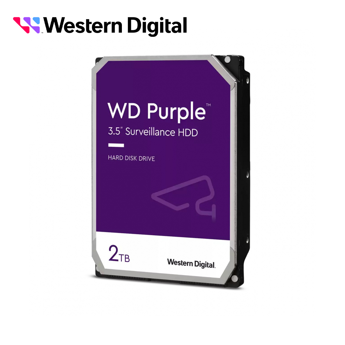 Disco Duro DD 2TB Sata WD Purple WD23PURZ Optimizado para Videovigilancia Compatible con Dvrs y Nvrs de Cualquier Marca