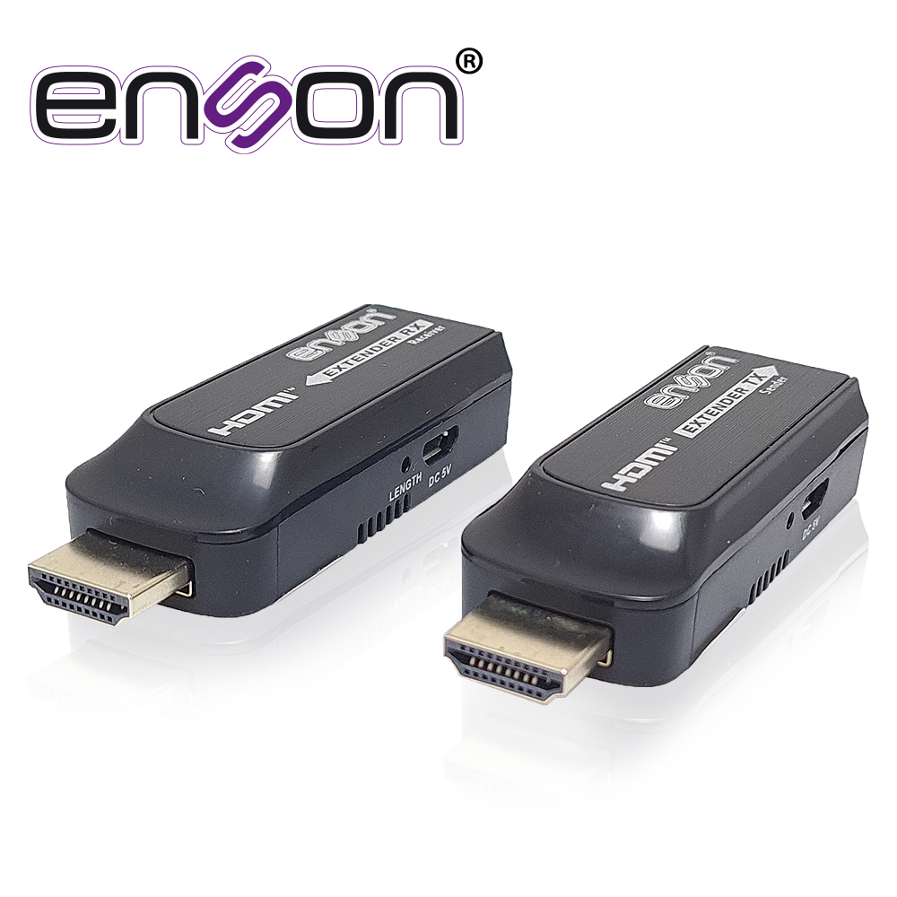 Extensor HDMI Enson ENS-HDMIE50 Hasta 50MTS de Transmisión Full HD 1080P@60HZ por Cable UTP CAT6/CAT6A/CAT7 Diseño