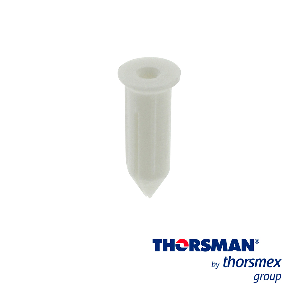 Clavithor Thorsman TCP0 1206-01100 Taquete para Fijar con Clavo 5/16PULG X 3/4PULG Color Blanco, Caja 100 Pieza
