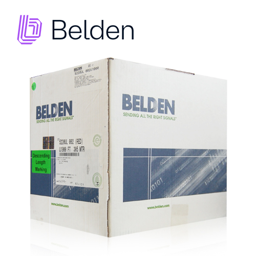 Cable de Alarma Contra Incendios Belden 5220UL 002U1000 / Interior / Rojo / 2 Conductores / 16 AWG / Solido / Forro PVC