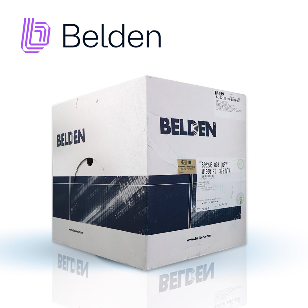 Cable de Seguridad y Sonido Belden 5302UE 008U1000 / Interior / Gris / 4 Conductores / 18 AWG / Multifilar / Forro PVC