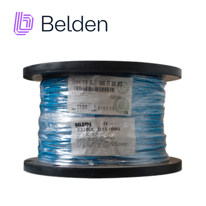 Cable de Alarma Contra Incendios Belden 5320UL D151000 / Interior / Azul / 2 Conductores / 18 AWG / Solido / Forro PVC