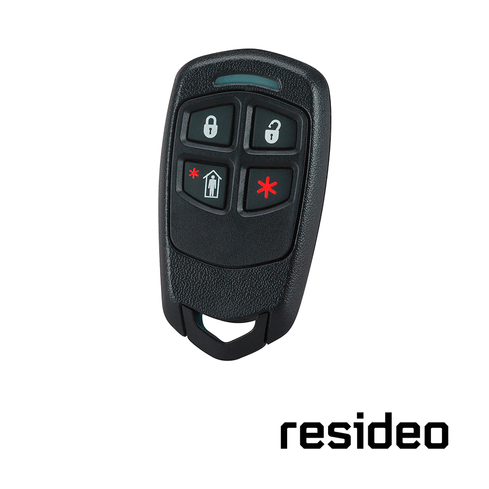 Llavero de Resideo 5834-4 4 Botones/ Compatible con Paneles de la Serie Vista o Serie Lynx/ Modo de Alta Seguridad