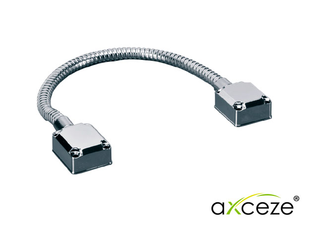 Pasacables Metálico Axeceze AX-LOOP20 Instalación Sobrepuesto Diametro de 12.7MM Ideal para Proteger Cables en Zonas de