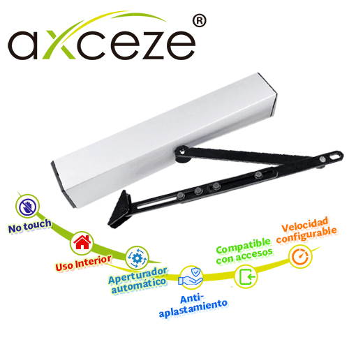 Barra de Empuje Aperturador de Puerta Batiente Axceze Modelo AX-PUSHBAR Ideal para Puertas de Metal o Madera con Marco