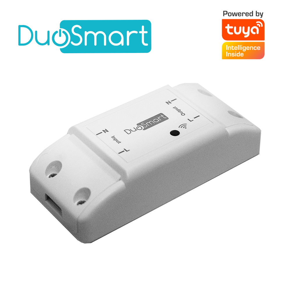 Interruptor de Corriente Inteligente Duosmart B10 con Funcion On/Off WiFi 2.4 GHz Compatible con Alexa Google Home y