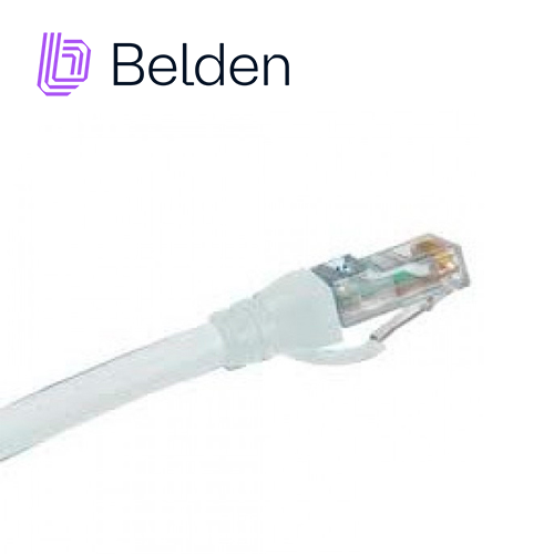Patchcord UTP CAT5E Belden C501109010 Forro PVC Blanco CMR-RISER 4 Pares Calibre Conductor 24 AWG 100% Cobre USO