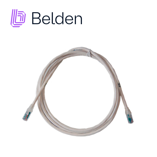 Patch Cord UTP CAT6+ Belden C601109007 / Interior / Blanco / 4 Pares / 24 AWG / Forro PVC / CMR / 7 Pies 2.1 Metros