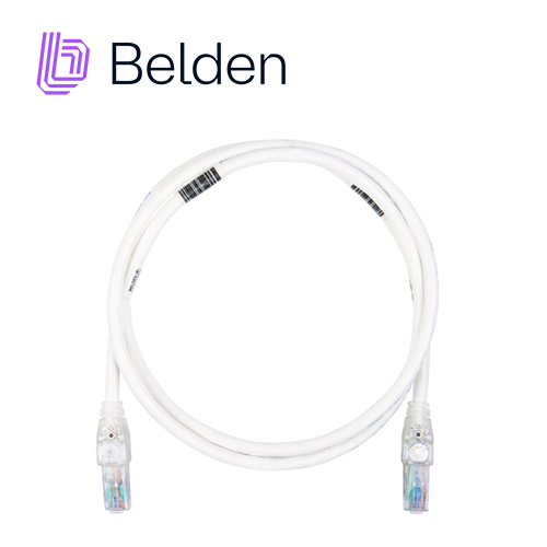 Patch Cord Traceable UTP CAT6+ Belden C6T1108007 / Interior / Gris / 4 Pares / 24 AWG / Forro PVC / CMR / 7 Pies 2.1