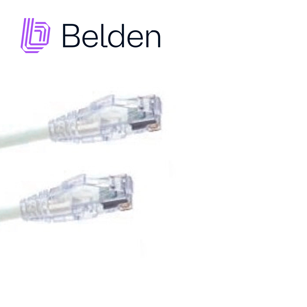 Patch Cord Diametro Reducido UTP CAT6A Belden CAD1109007 / Interior / Blanco / 4 Pares / 28 AWG / Forro PVC / CMR / 7
